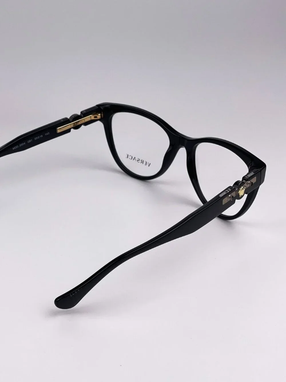 VERSACE VE3304 GB1 BLACK CAT EYE EYEGLASSES